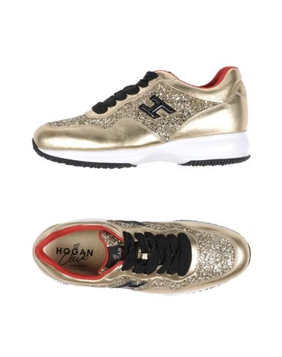 Hogan Sneakers In Gold