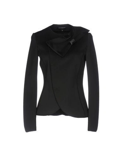 Shop Emporio Armani Blazers In Black