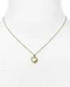 Michael Kors Heart Pendant Necklace, 16 In Gold