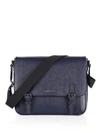 BURBERRY Grained Leather Messenger Bag