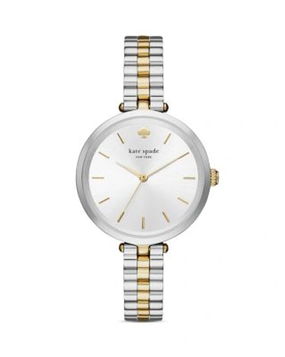 Shop Kate Spade New York Holland Two-tone Watch, 34mm In Silver