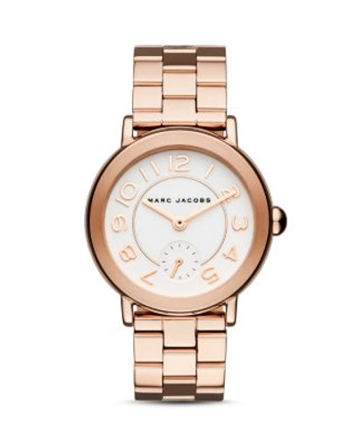 Shop Marc Jacobs Riley Watch, 36mm In White