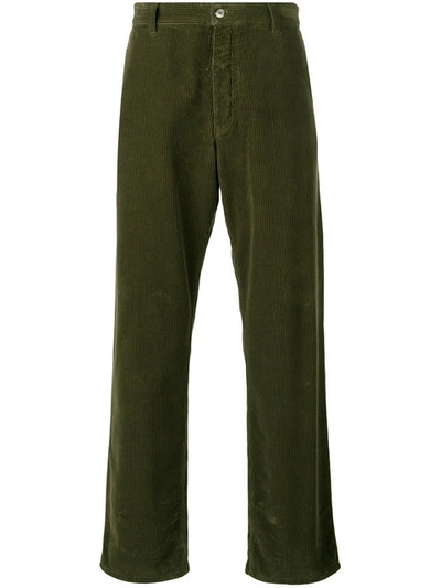Ami Alexandre Mattiussi Large Fit Trousers In Green