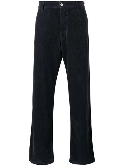 Ami Alexandre Mattiussi Large Fit Trousers In Navy