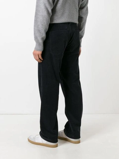 Shop Ami Alexandre Mattiussi Large Fit Trousers In Blue