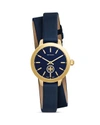 TORY BURCH Collins Double Wrap Watch, 32mm,1753144BLUE