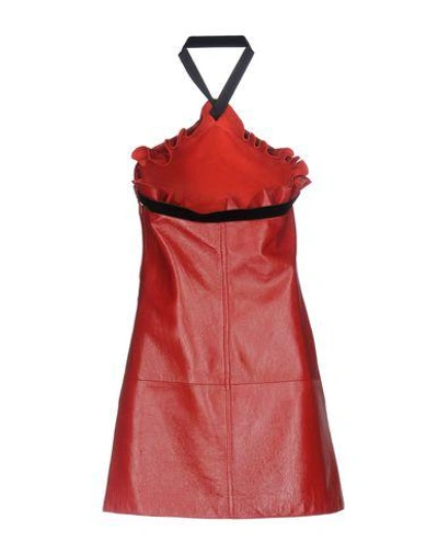 Shop Philosophy Di Lorenzo Serafini Short Dress In Red