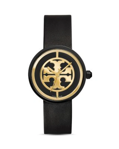 Shop Tory Burch The Reva Watch, 36mm In Black