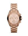 MICHAEL KORS MINI BRADSHAW CHRONOGRAPH WATCH IN ROSE GOLD, 35MM,MK5799