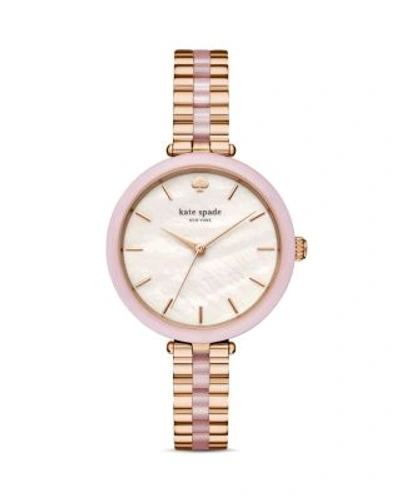 Shop Kate Spade New York Holland Watch, 34mm In White/rose