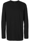 Helmut Lang Black Long Sleeve Standard Fit T-shirt