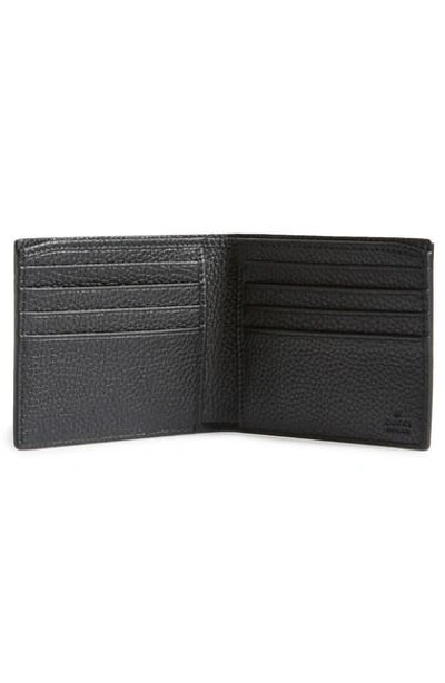 Shop Gucci Dragon Leather Wallet In Black