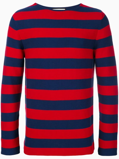Gucci Striped Sweater With Appliqué