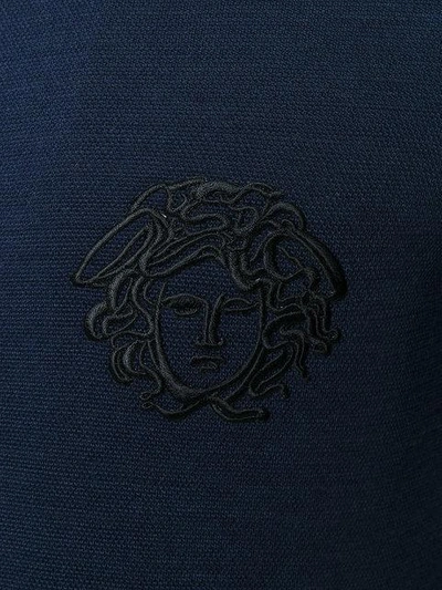 Shop Versace Medusa Logo Zipped Hoodie
