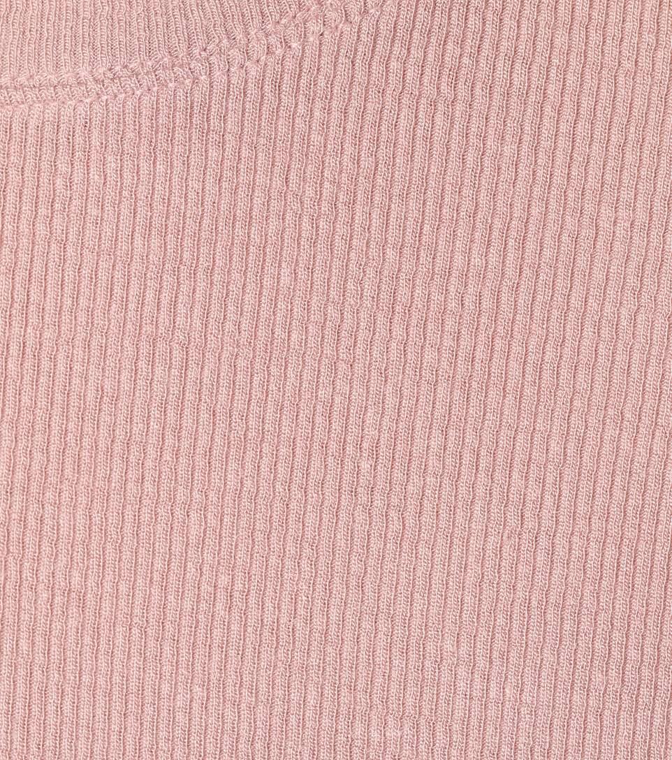 Atm Anthony Thomas Melillo Ribbed Jersey T-shirt In Pink | ModeSens