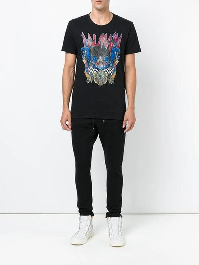 Shop Balmain Panthera T-shirt - Black