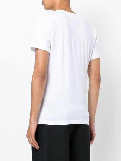 Shop Comme Des Garçons Shirt Crew Neck T-shirt In White