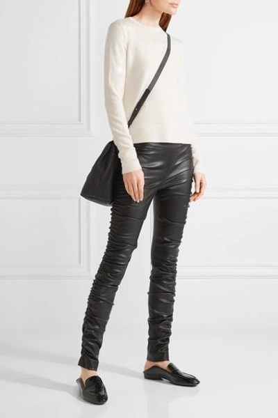 Shop The Row Orshen Ruched Leather Leggings