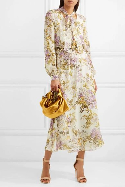 Giambattista Valli Printed Embellished Silk-georgette Midi Dress | ModeSens