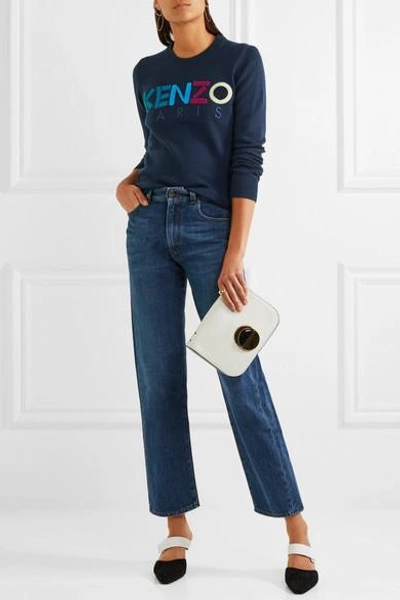 Shop Kenzo Embroidered Wool Sweater