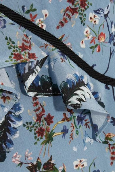 Shop Erdem Cordelia Floral-print Silk Crepe De Chine Midi Dress
