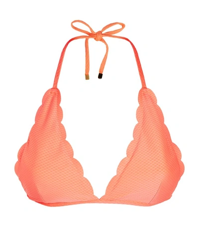 Heidi Klein Halterneck Bikini Top In Orange