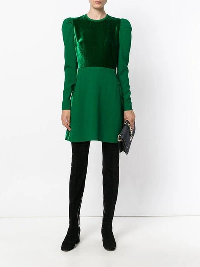 Shop Elie Saab Front Panel Dress - Green