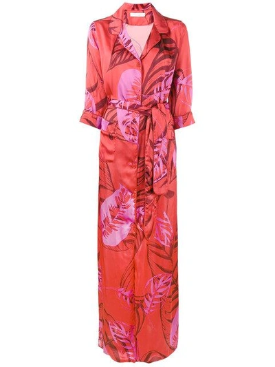 Shop Borgo De Nor Maria Palm Print Maxi Dress In Red