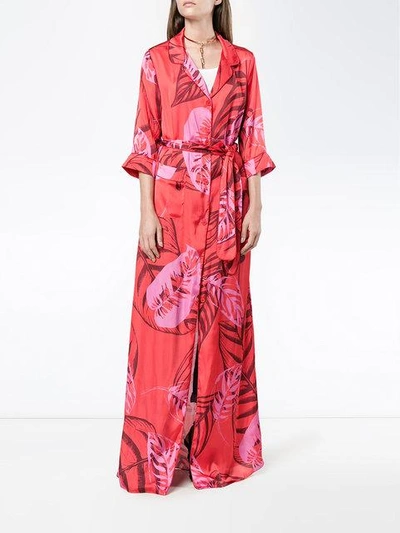 Shop Borgo De Nor Maria Palm Print Maxi Dress In Red