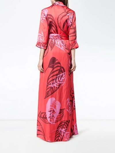 Shop Borgo De Nor Maria Palm Print Maxi Dress In Red