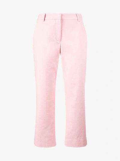 Shop Sies Marjan Twill Cropped Trousers In Pink/purple