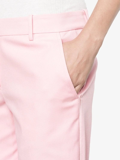 Shop Sies Marjan Twill Cropped Trousers In Pink/purple