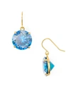 Kate Spade Shine On French Wire Drop Earrings In Blue