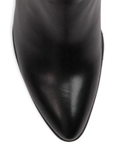 Shop Stuart Weitzman Smashing Leather Knee-high Boots In Black