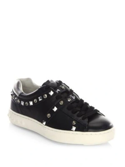 Shop Ash Leather Sneakers In Black-multi