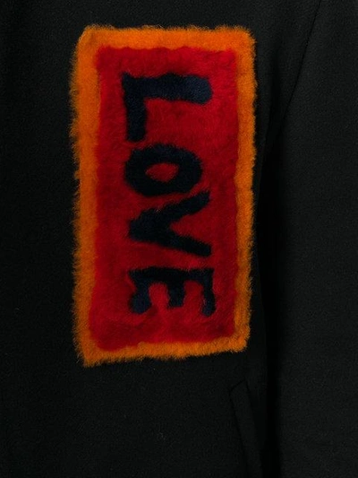 Shop Fendi Fur Embellished Bomber Jacket In Black