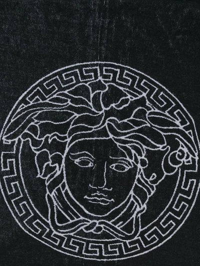 Shop Versace Medusa Beach Mat In Black