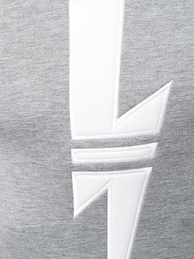 Shop Neil Barrett Lightning Bolt Sweatshirt - Grey