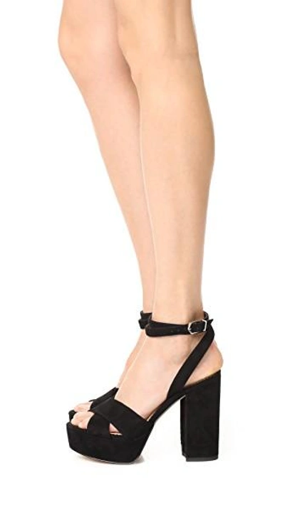 Shop Sam Edelman Mara Platform Sandals In Black