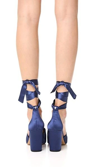 Shop Sam Edelman Odele Sandals In Poseidon Blue