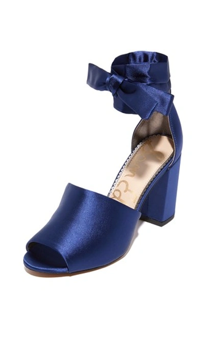 Sam Edelman Odele Sandals In Poseidon Blue