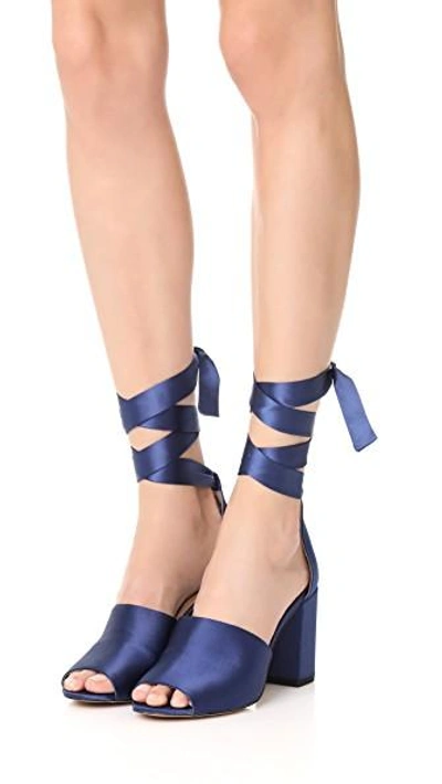 Shop Sam Edelman Odele Sandals In Poseidon Blue