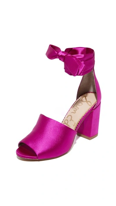 Sam Edelman Odele Sandals In Hot Pink