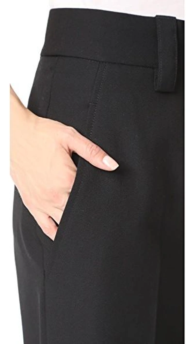Shop Acne Studios Trea Structured Wool Pants In Black