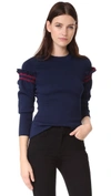 3.1 PHILLIP LIM PULLOVER WITH RUFFLE SLEEVES