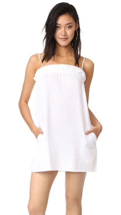 Mlm Label Carter Mini Dress In White Woven