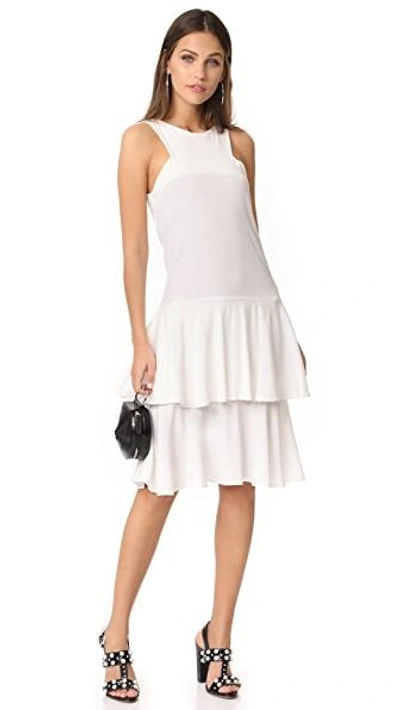 Shop Mlm Label Aries Tier Dress In Ivory