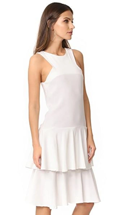 Shop Mlm Label Aries Tier Dress In Ivory