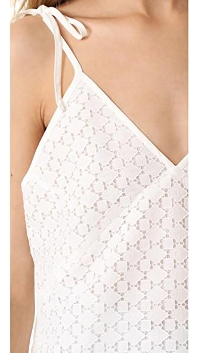 Shop Jenni Kayne Lace Seam Tie Cami In White