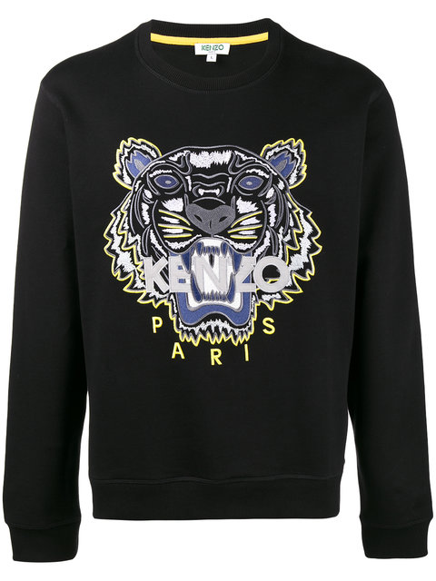 kenzo black tiger sweatshirt